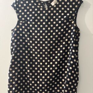 Kate Spade Dot Top - Black and Gold